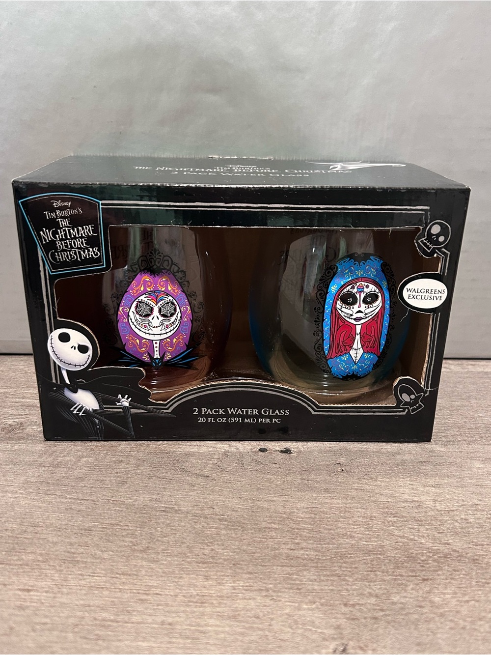 Disney The Nightmare Before Christmas Walgreens Exclusive 2 Pack Water Glasses
